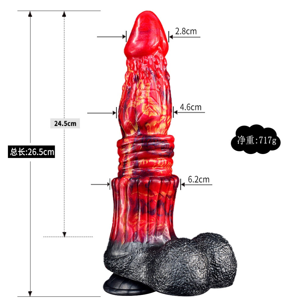 Dragon Dildo Blood Red – Drake’s Dick Spiral Ribbed Creature Cock | Domlust