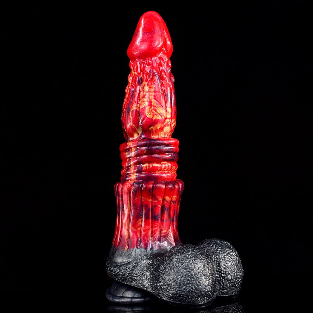 Dragon Dildo Blood Red – Drake’s Dick Spiral Ribbed Creature Cock | Domlust