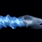 Domlust Spiral Strap-On Dildo – Premium Platinum Silicone | Tidal Ridge Fantasy Dildo | Ice Blue | Harness & Anal Ready