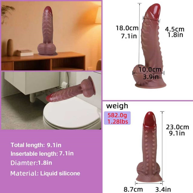 Monster Fantasy Dildo with Suction Cup — Realistic Silicone Anal & Vaginal Toy for Women | Domlust