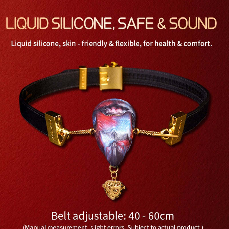 Fantasy Strap-on Monster Dragon Head Mouth Gag – Restraint Silicone Kinky Oral Sex Toy