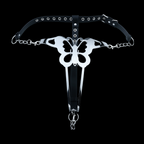 Butterfly Bettie Bondage Metal Crotchless Panties - Erotic Tease BDSM Strapon Sex Toys