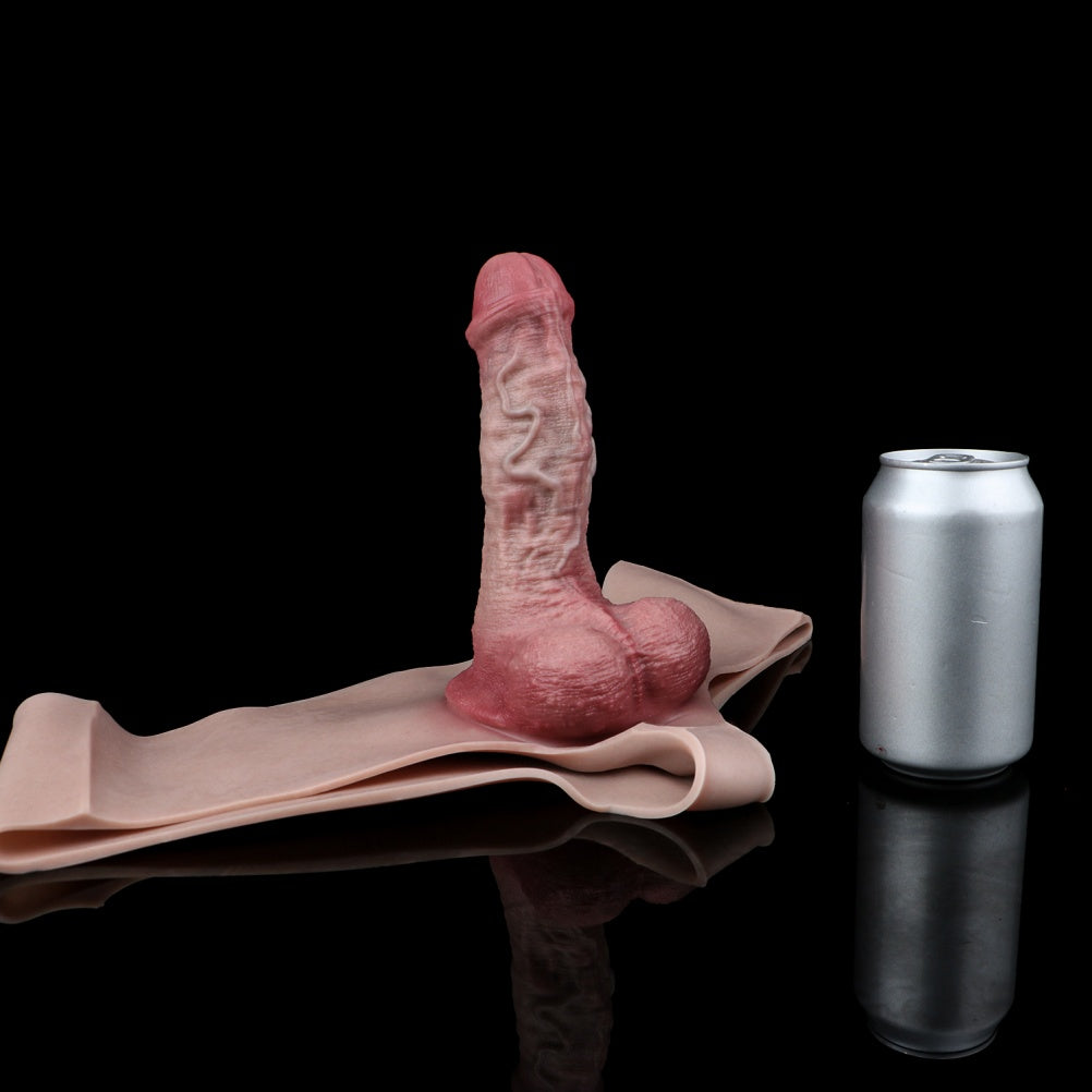 Liquid Silicone Sheath Underwear - Bareskin Hollow Dildo Male Penissleeve Extender Pants
