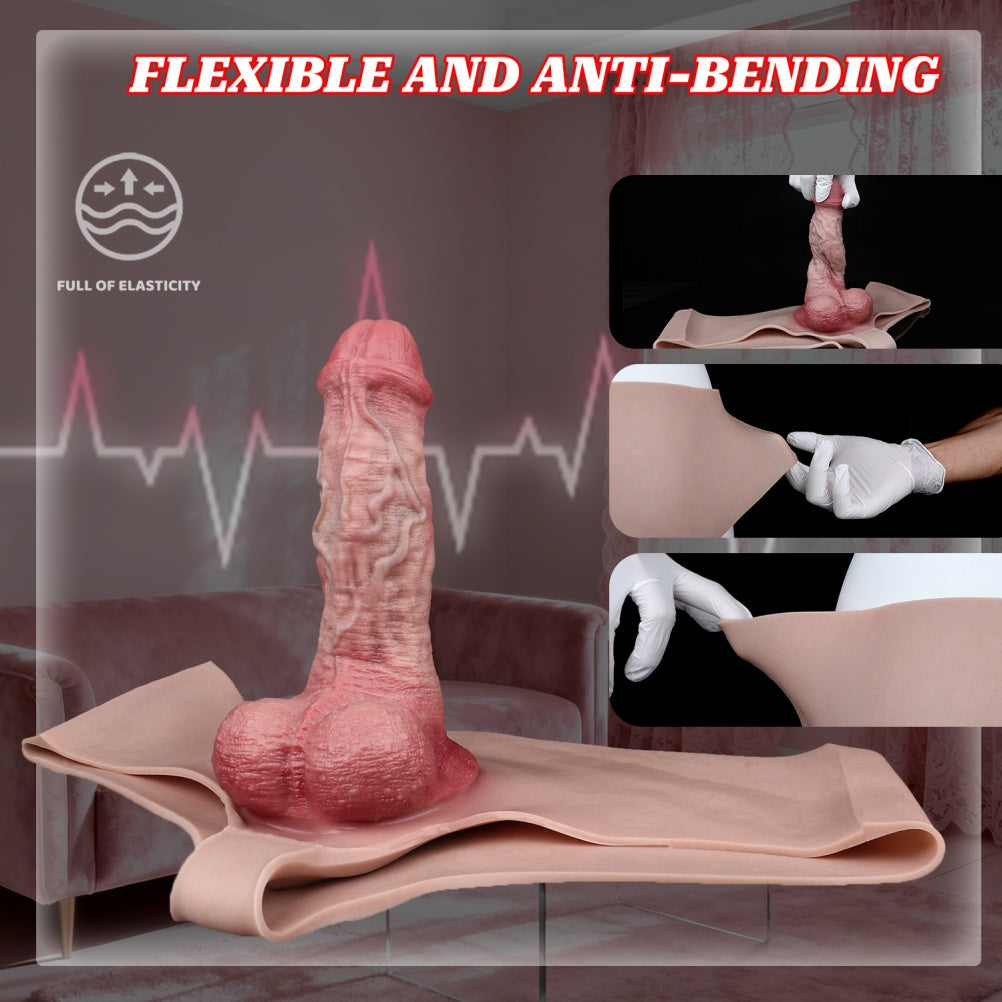 Liquid Silicone Sheath Underwear - Bareskin Hollow Dildo Male Penissleeve Extender Pants