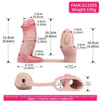 Realistic Silicone Cock Sleeve with Vibrating Butt Plug — Enlargement, Prostate Stimulation & Longer-Lasting Sex in One Integrated Set
