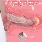 Realistic Bare Skin Hollow Dildo Male Strap On - Huge Penis Sleeve Extender Pants for Men