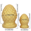 Pineapple Dildo Fist Butt Plug – Yellow Silicone Expansion Anal Toy S/L | Domlust
