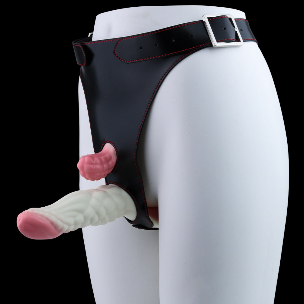 Domlust Fantasy Tentacle Dildo – Platinum Silicone C-Spot G-Spot A-Spot Strap-On Harness Compatible Sex Toy