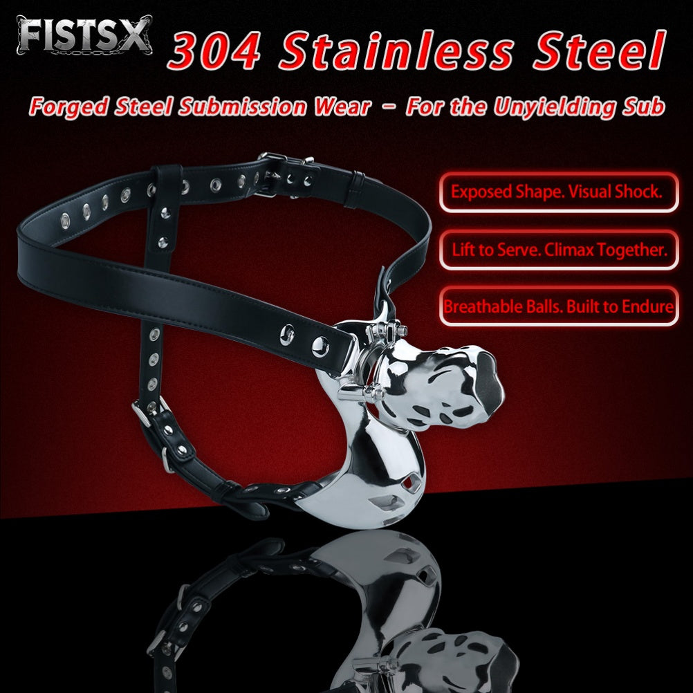 Men's Strap-On Stainless Steel Sheath Underwear - Penis Lifting and Erectile Support Physical Enhancement Toy