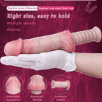7 Inch Realistic Dildo – Dual-Layer Platinum Silicone | Bendable Flesh Tone | Suction Cup & Handheld | Domlust