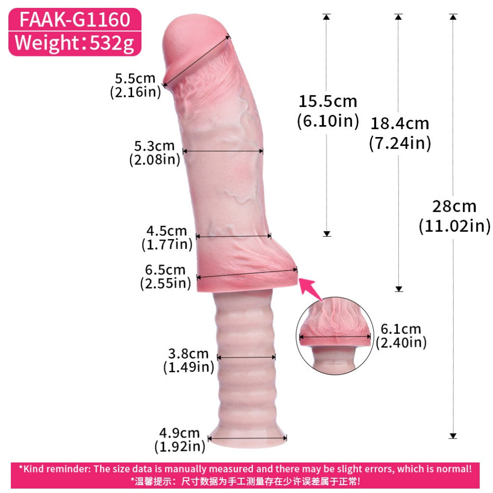7 Inch Realistic Dildo – Dual-Layer Platinum Silicone | Bendable Flesh Tone | Suction Cup & Handheld | Domlust