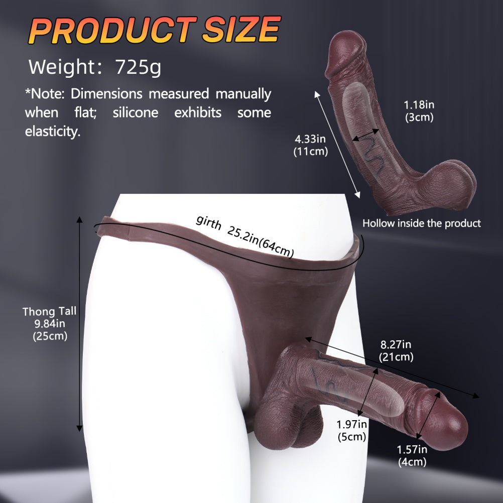 Black Cock Sleeve Sheath Underwear – Penis Enlargement and Girth Enhancement for Men