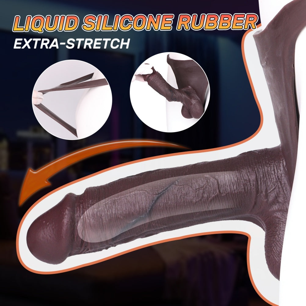 Black Cock Sleeve Sheath Underwear – Penis Enlargement and Girth Enhancement for Men