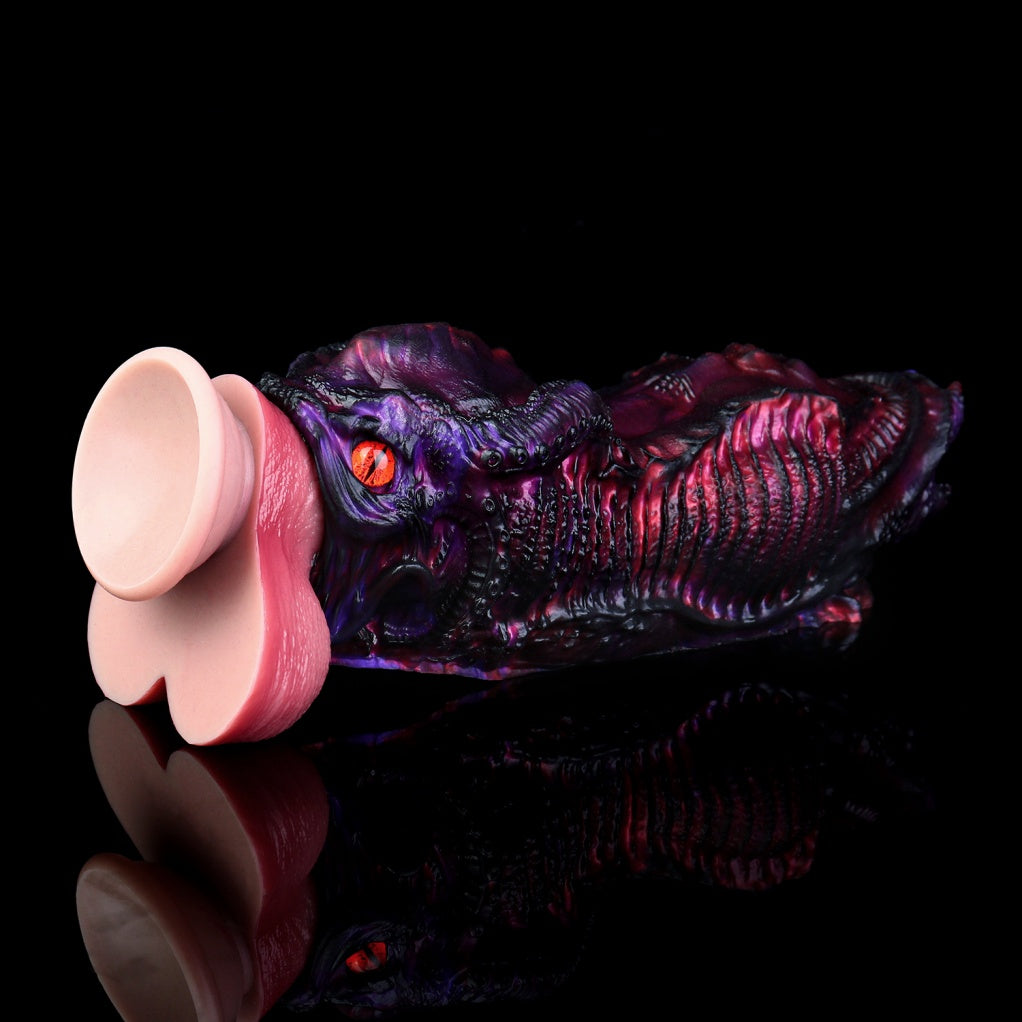 Fantasy Alien Platinum Silicone Sex Doll – Demon Dragon Dual-Ended Masturbation Cup for Men