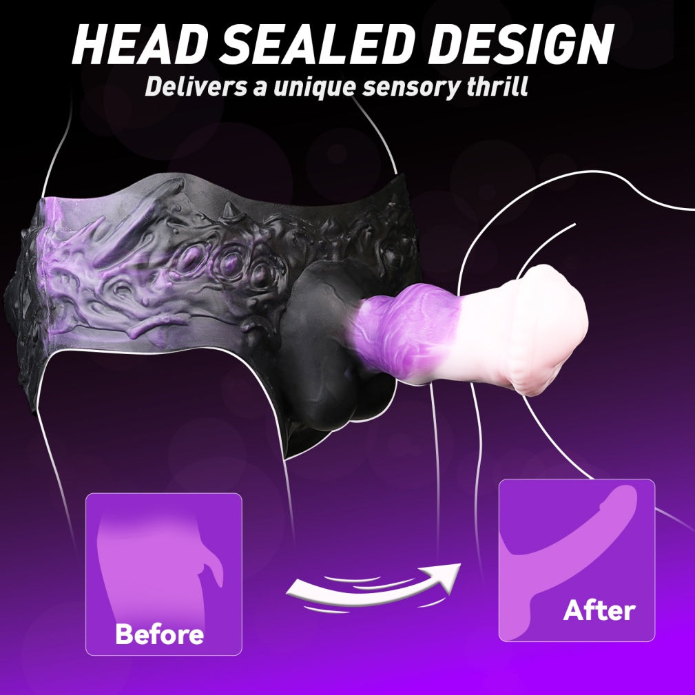 Fantasy Silicone Penis Extender Sheath Underwear-Instant Size & Girth Enhancement for Men