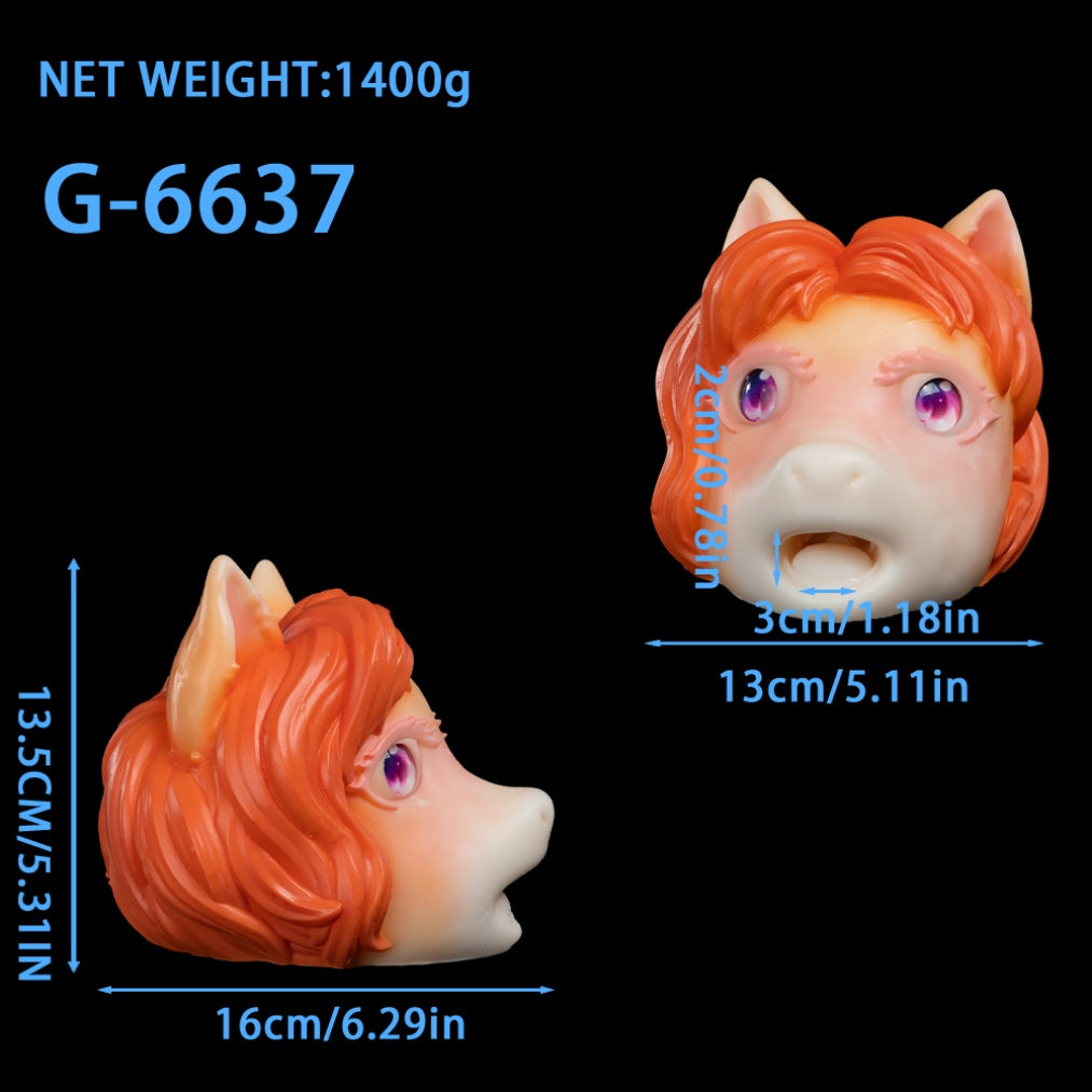 Deer Pony Silicone Oral Sex Doll - Fantasy Mens Penis Blowjob Masturbation Fetish Toys Gift