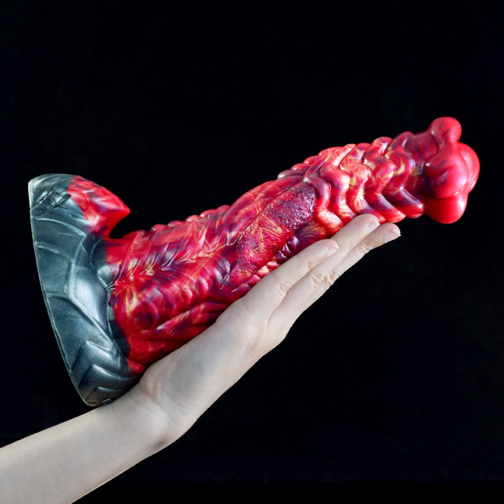 Fire Dragon Silicone Fantasy Dildo | Textured Monster Cock | Domlust