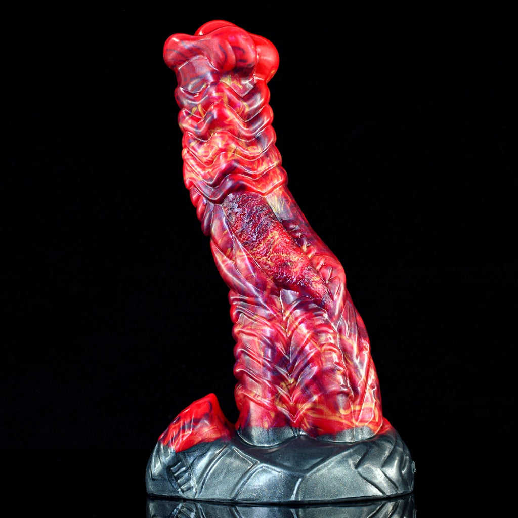 Fire Dragon Silicone Fantasy Dildo | Textured Monster Cock | Domlust