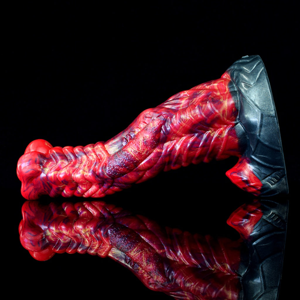 Fire Dragon Silicone Fantasy Dildo | Textured Monster Cock | Domlust