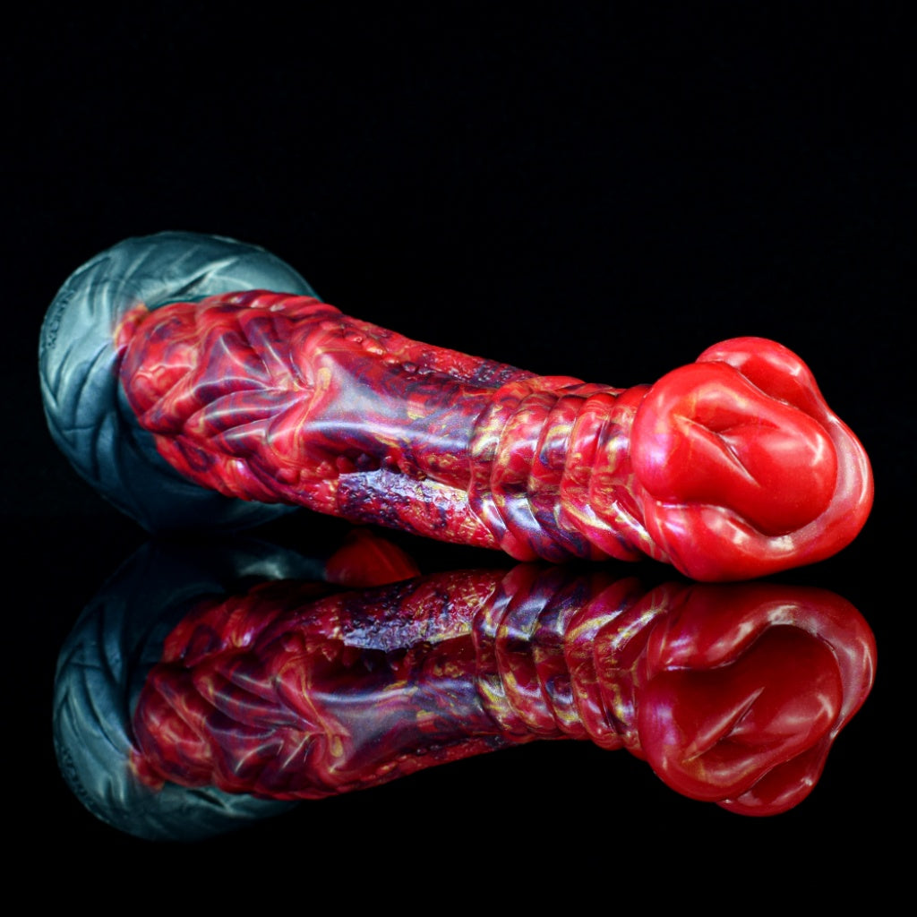 Fire Dragon Silicone Fantasy Dildo | Textured Monster Cock | Domlust
