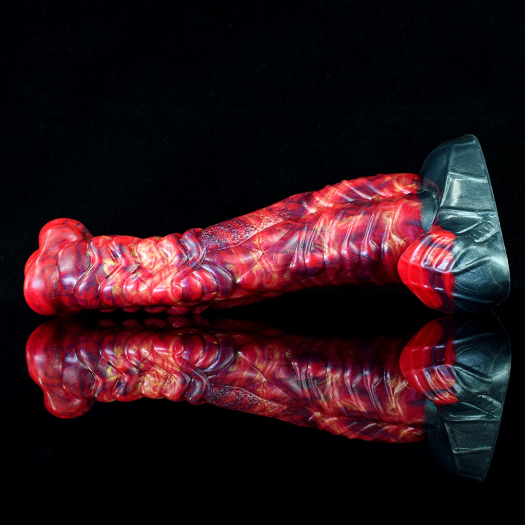 Fire Dragon Silicone Fantasy Dildo | Textured Monster Cock | Domlust