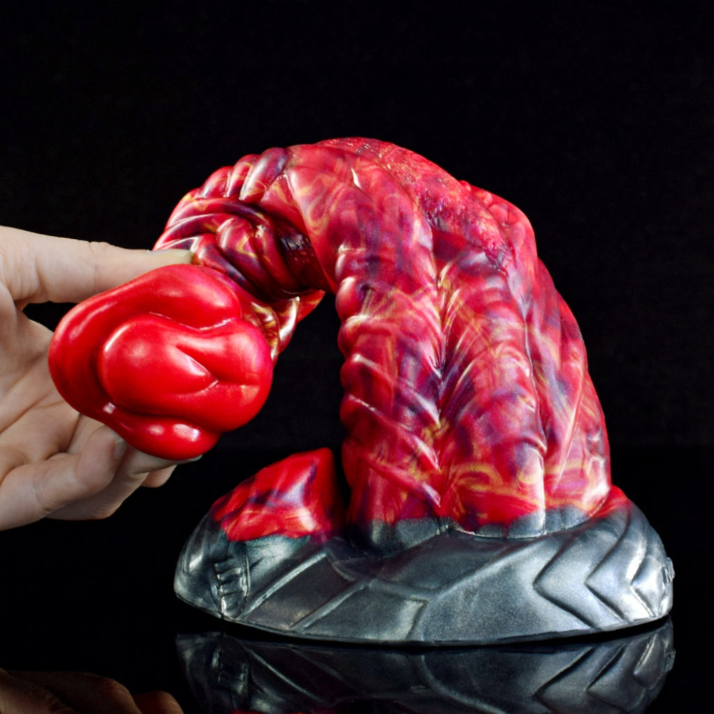 Fire Dragon Silicone Fantasy Dildo | Textured Monster Cock | Domlust
