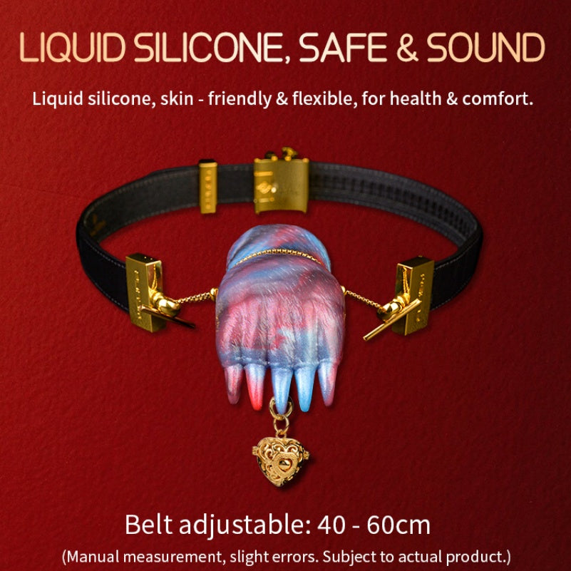 Fantasy Bear Paw Ball Gag Restraint Set – Colorful Silicone Strap-on Sex Toys for Women