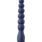 Purple Silicone 7-Bead Vibrating Anal Beads Butt Plug – Powerful Motor Clit-Stimulating Masturbator