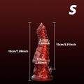 Blood-Red Dragon Dildo | Platinum Silicone Fetish Toy by Domlust