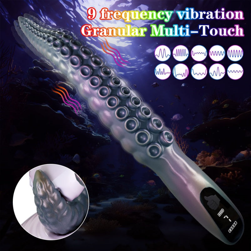 Domlust VoidCoil – Tentacle Vibrating Butt Plug | Sucker Texture + Multi-Mode Vibration | Platinum Silicone Alien Fetish