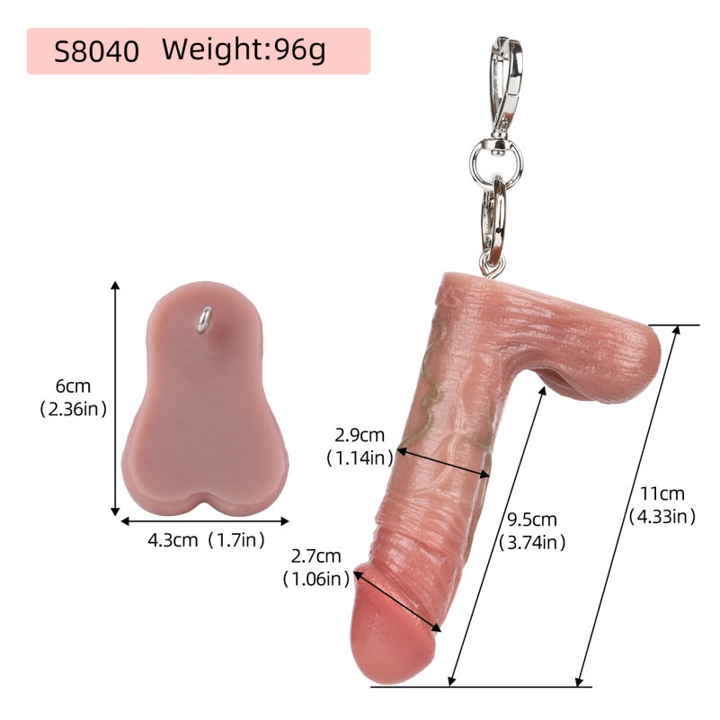 Realistic Dildo Pendant – Fusion of Double-Stage Stimulation and Visual Domination