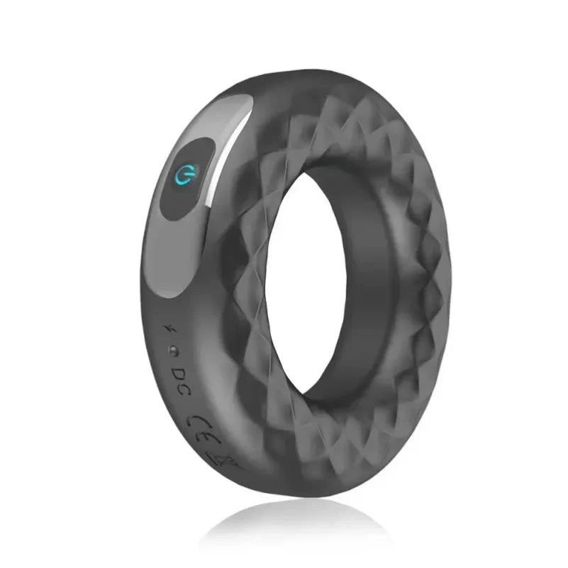 Slim Wearable Vibrating Cock Ring – Semen Control & Performance Extension for Male Sex Toys