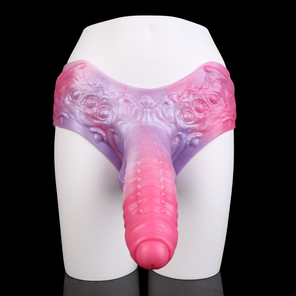 Fantasy Monster Silicone Sheath Underwear - Penis Sleeeve Extender Pant for Enhanced Size