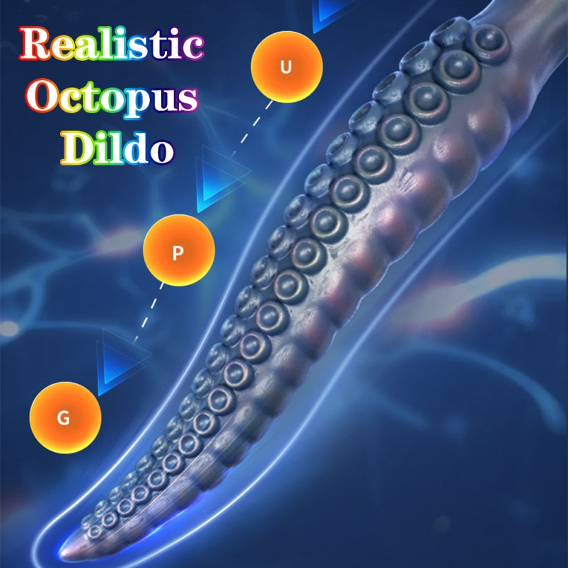 Domlust VoidCoil – Tentacle Vibrating Butt Plug | Sucker Texture + Multi-Mode Vibration | Platinum Silicone Alien Fetish