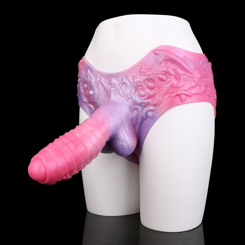 Fantasy Monster Silicone Sheath Underwear - Penis Sleeeve Extender Pant for Enhanced Size