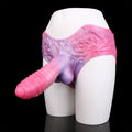 Fantasy Monster Silicone Sheath Underwear - Penis Sleeeve Extender Pant for Enhanced Size