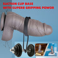 Gray Monster Dildo – 3.1" Girth Platinum Silicone | 1350g Heavyweight Realistic | Suction Cup