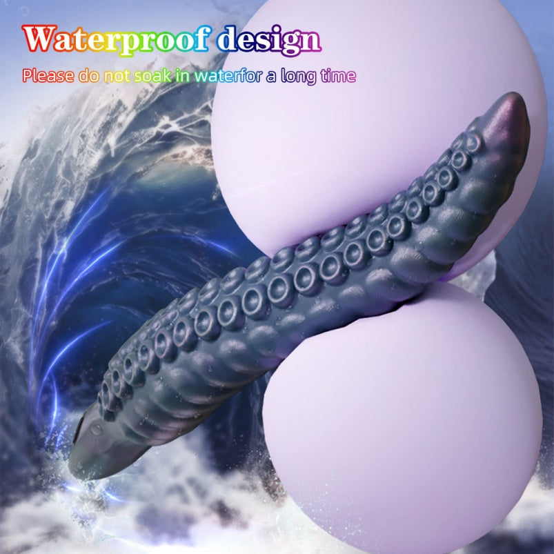 Domlust VoidCoil – Tentacle Vibrating Butt Plug | Sucker Texture + Multi-Mode Vibration | Platinum Silicone Alien Fetish