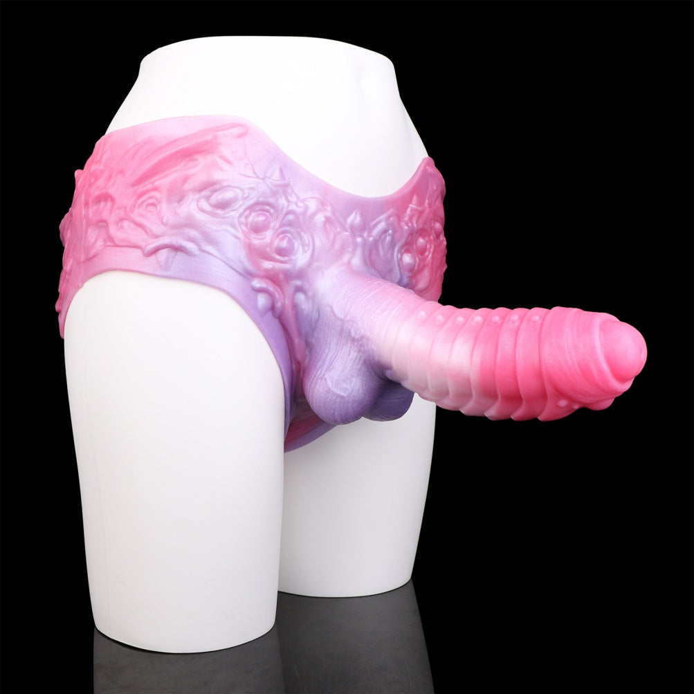 Fantasy Monster Silicone Sheath Underwear - Penis Sleeeve Extender Pant for Enhanced Size