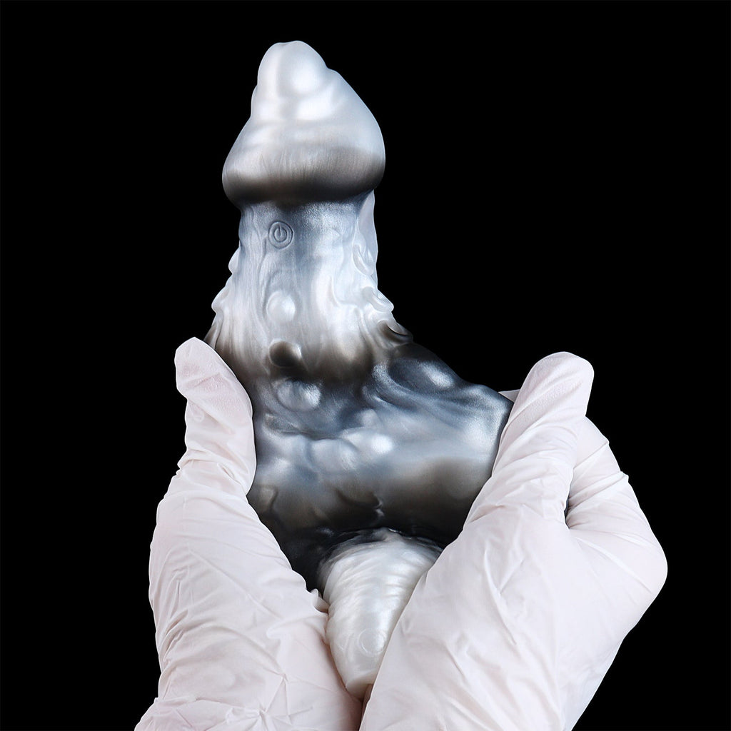 Dragon Scale Silicone Vibrating Cock Sleeve – Fantasy Penis Extender Sleeve for Stronger, Longer Performance