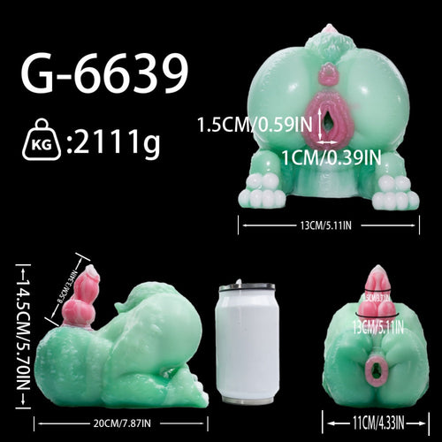 2-in-1 Monster Pocket Pussy & Knot Dildo | Dual Alien Fantasy Sex Toy | Domlust