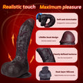 Domlust Realistic Dildo – Dual-Layer Platinum Silicone with Movable Skin & Suction Cup | Life-Size G-Spot