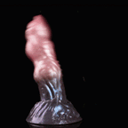 Domlust Fantasy Monster Dildo – Dual-Density Platinum Silicone Tapered Shaft Suction Cup Anal & Vaginal Fetish Toy