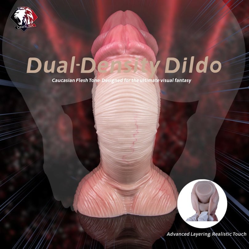Huge Realistic Dildo – Dual Density Silicone Big Dildo with Lifelike Skin Texture