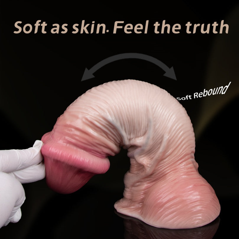 Huge Realistic Dildo – Dual Density Silicone Big Dildo with Lifelike Skin Texture