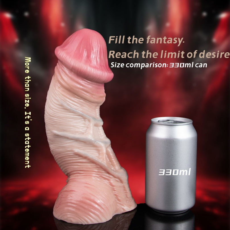 Huge Realistic Dildo – Dual Density Silicone Big Dildo with Lifelike Skin Texture