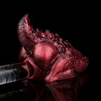Blood Red Alien Dragon Butt Silicone Pocket Pussy-Dual-Channel Fantasy Torso Sex Doll for Extreme Climax