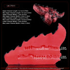 Blood Red Alien Dragon Butt Silicone Pocket Pussy-Dual-Channel Fantasy Torso Sex Doll for Extreme Climax