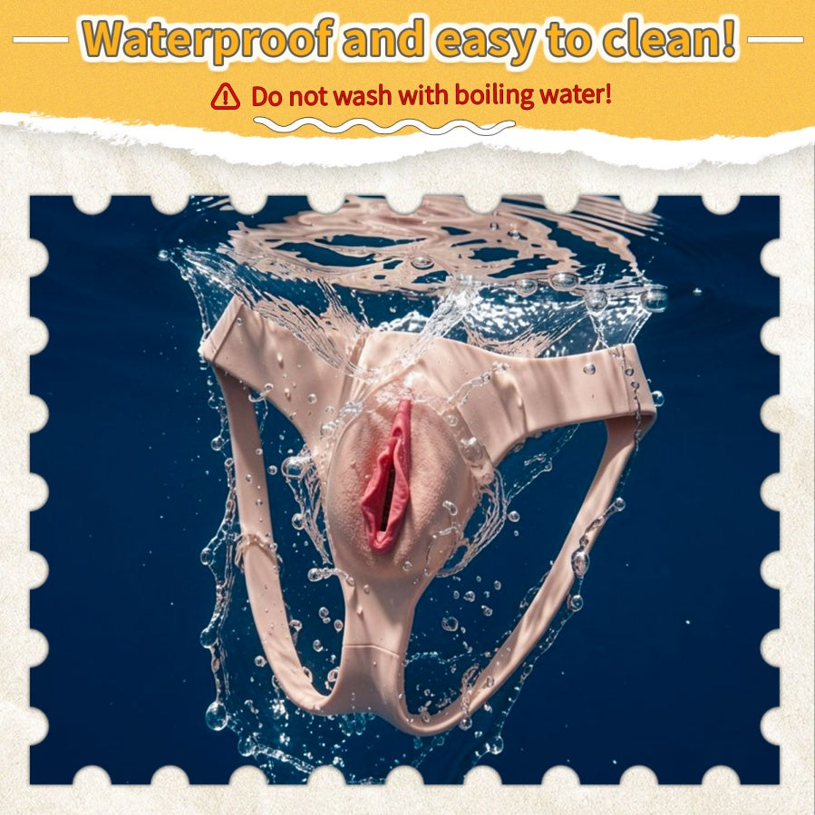 Realistic Silicone Pussy Pants – Wearable Fake Vagina Underwear for Femboys & Crossdressers