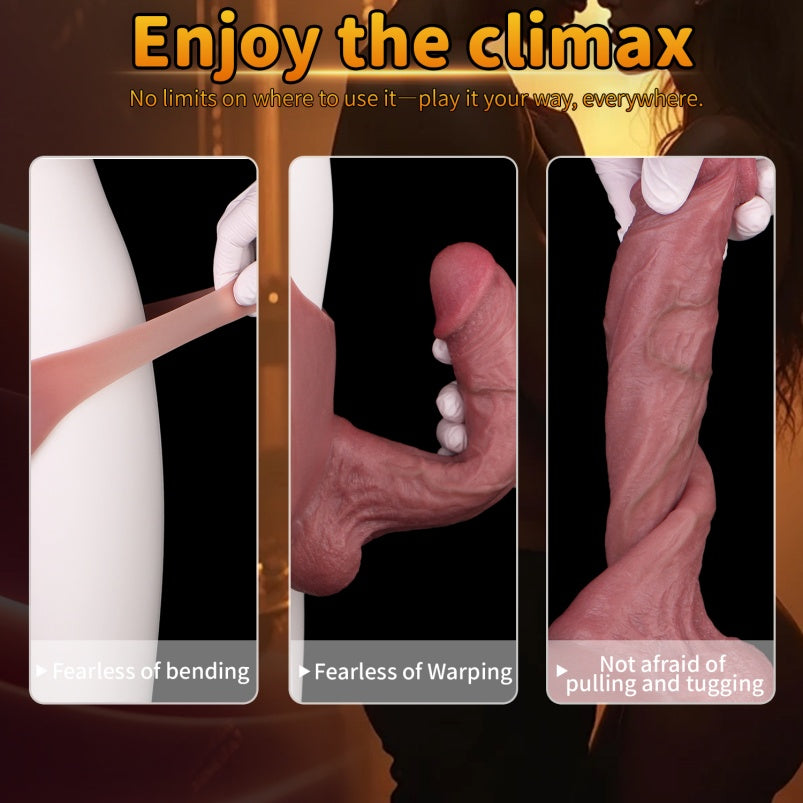 Flesh Hollow Dildo Sheath Underwear - 8 Inch Realistic Cock Sleeve Extender Pants for Men